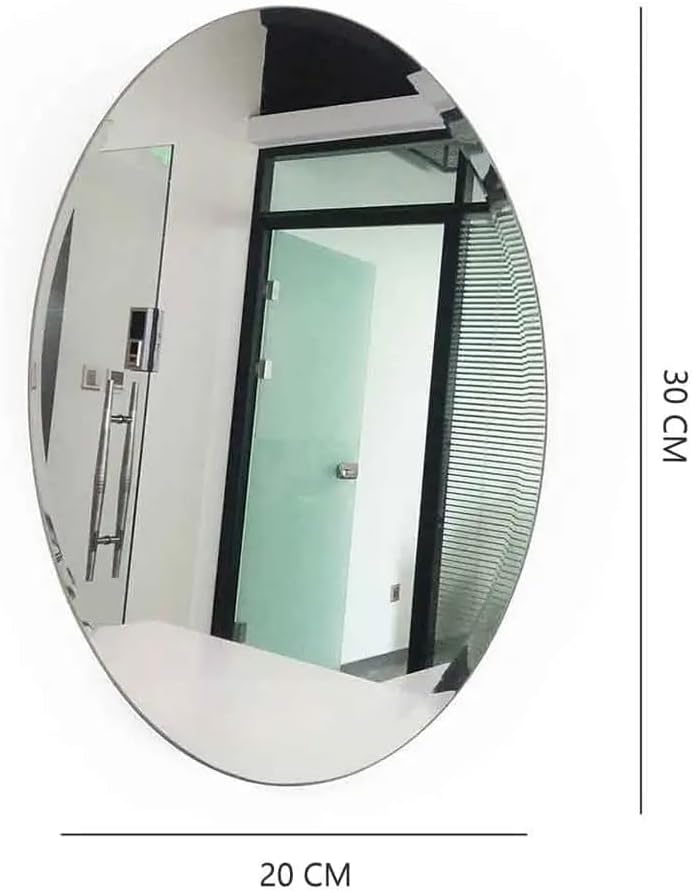 Modern Oval Shape Self-Adhesive Mirror Sticker