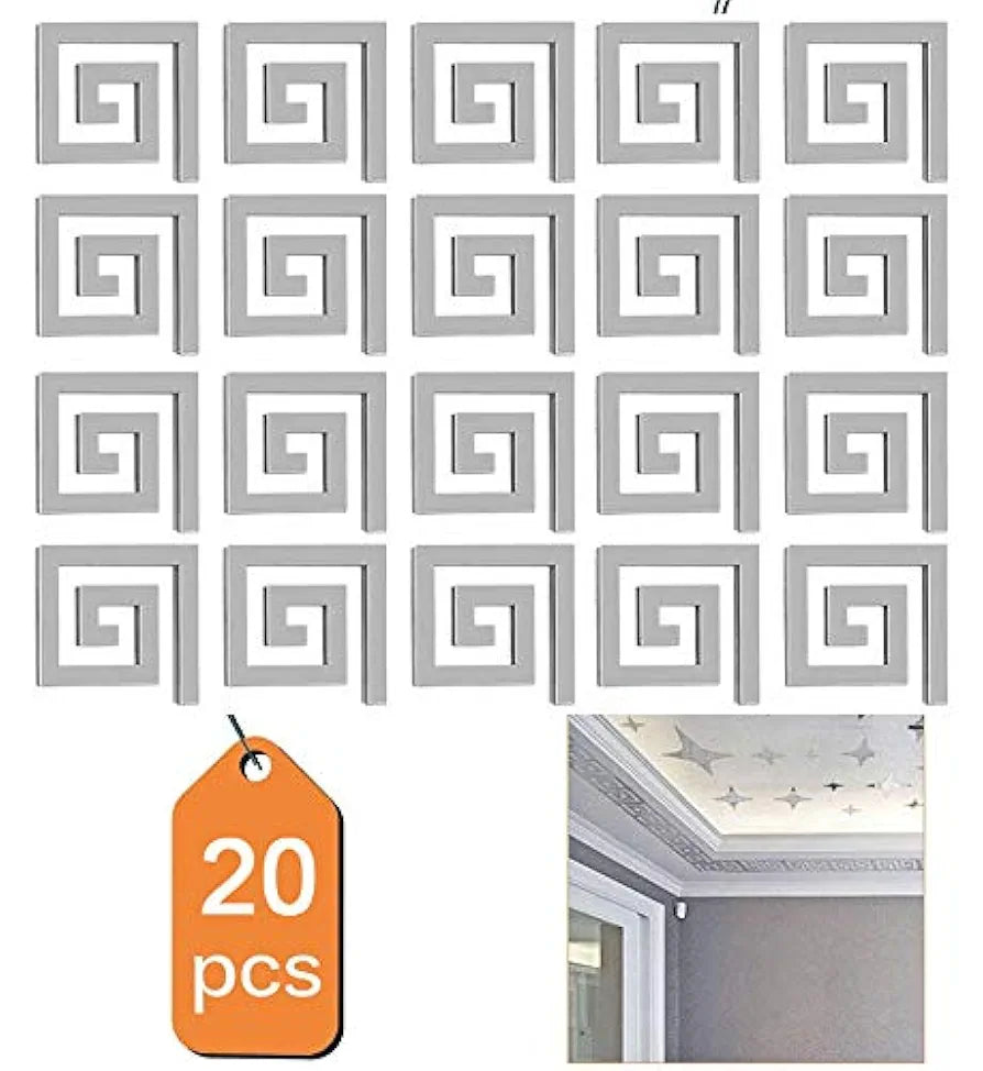 Versace Border Greek Mirror / Silver Color