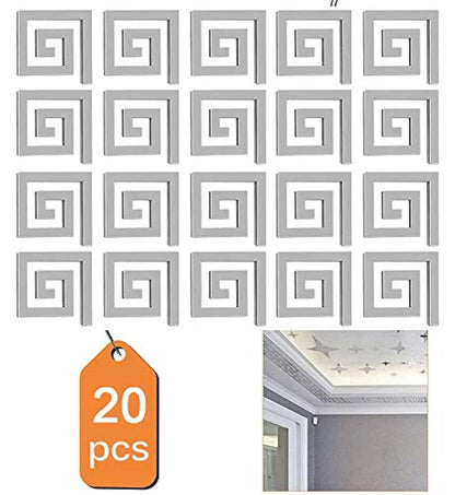 Versace Border Greek Mirror / Silver Color