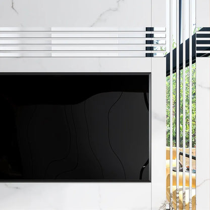 Acrylic Strips Mirror Home Wall Décor / Silver Color