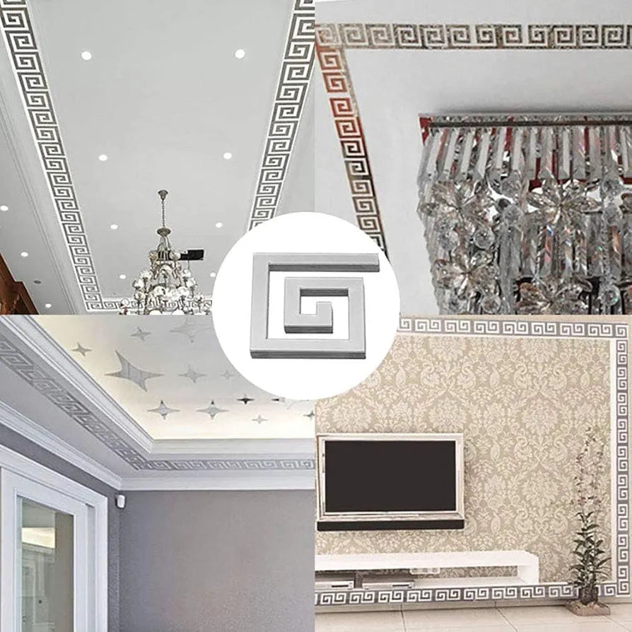 Versace Border Greek Mirror / Silver Color