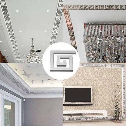 Versace Border Greek Mirror / Silver Color