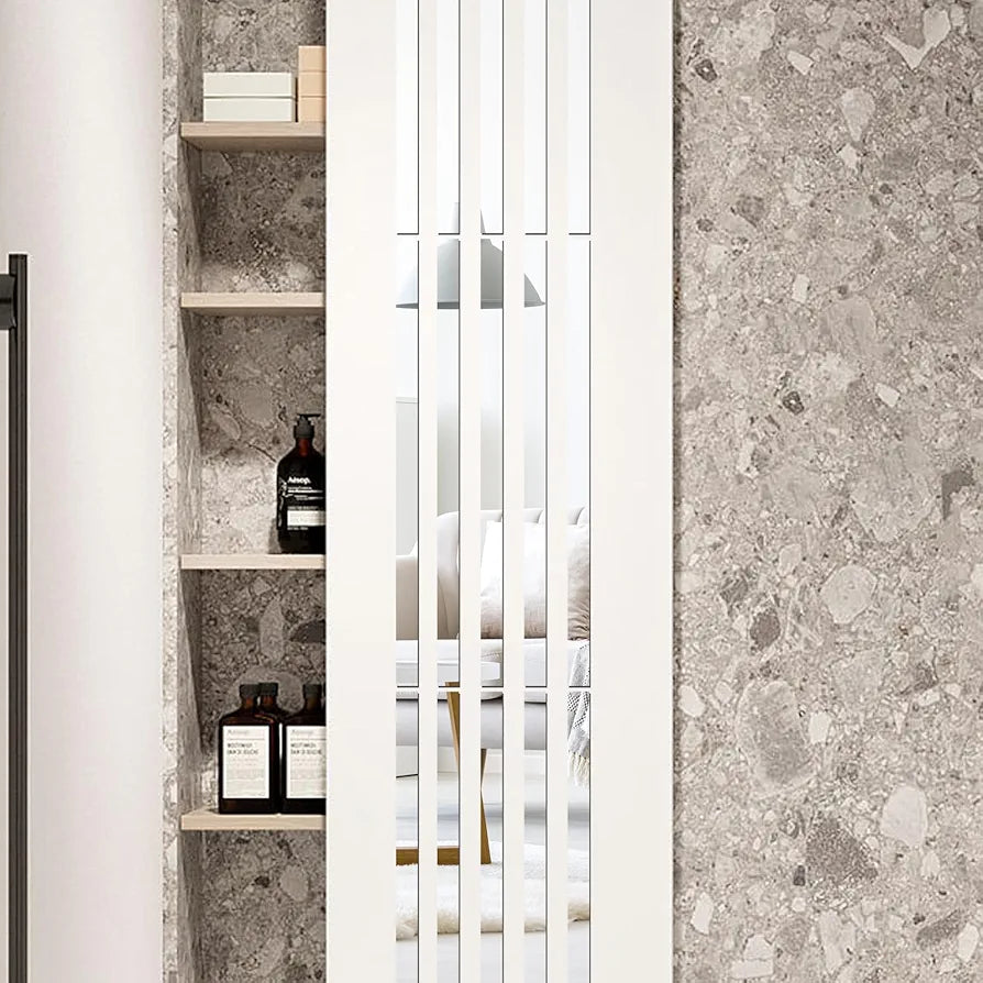 Acrylic Strips Mirror Home Wall Décor / Silver Color